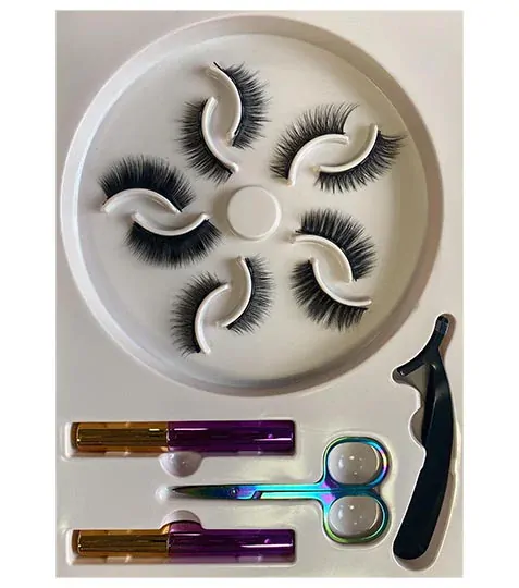 Magnetic Eyeliner KIT 5 - Rainbow 5 Magnets - Sada magnetických řas s oční linkou