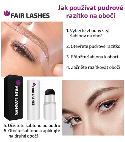 Sada na tvarování obočí STAMP - Black