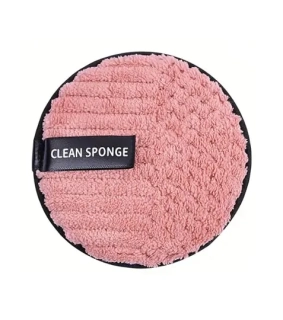 Oboustranná odličovací houbička z mikrovlákna - skořicové barvy