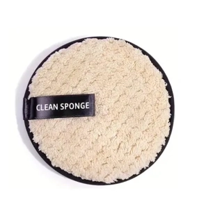 Odličovací houbička z mikrovlákna - světle hnědé barvy